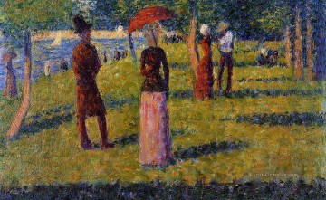 Georges Seurat Werke - das Seil Rock 1884 farbige